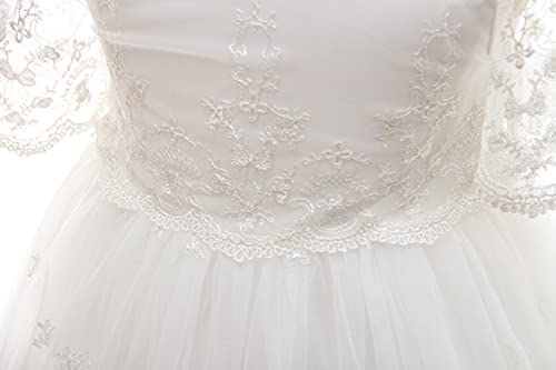 image for Glamulice Ivory Flower Baby Girls Christening Dresses 20-26 Elegant La