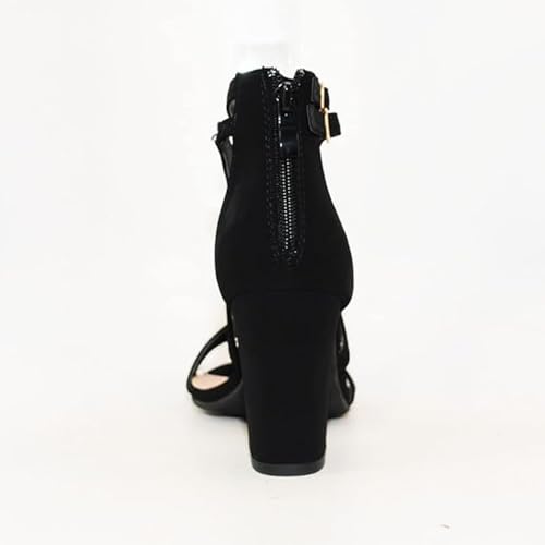 Image of Women's Chunky Heel Ankle Strap Sandals | Party Sandals