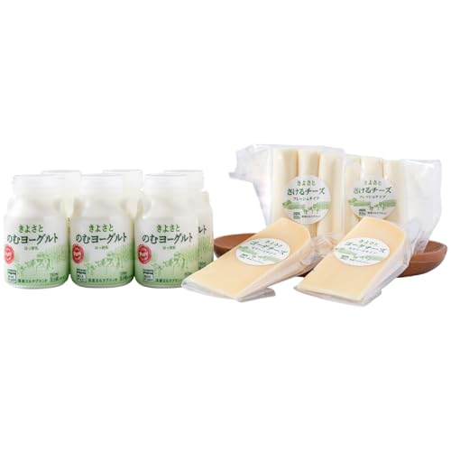 清里ミルクプラントオリジナルのむヨーグルト×6本&チーズ2種セット
