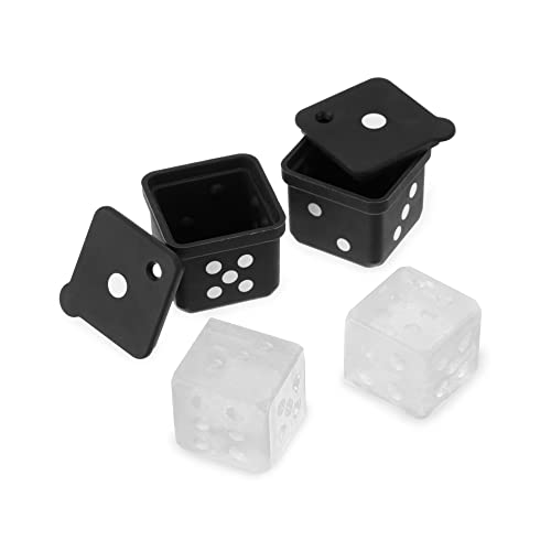 Cubitera de Silicona Negra Dados 2 Piezas miniatura 7