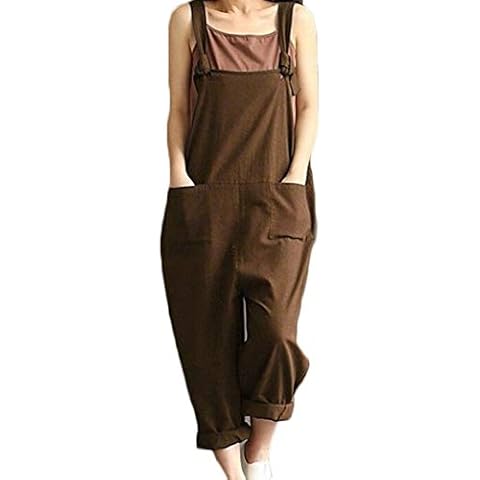Springcmy Women's Casual Loose Dungarees Cover