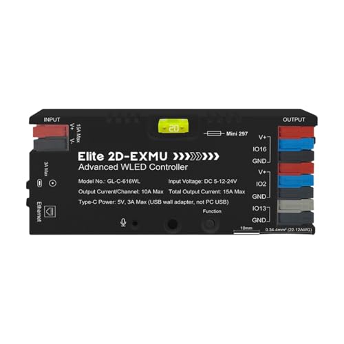 �C�[�T�l�b�g�C���^�[�t�F�C�X�t�� WLED 4 �����o�� Symphony Matter �R���g���[���[ PWM RGBCCT(616EX black WLED Typec+RGB W)