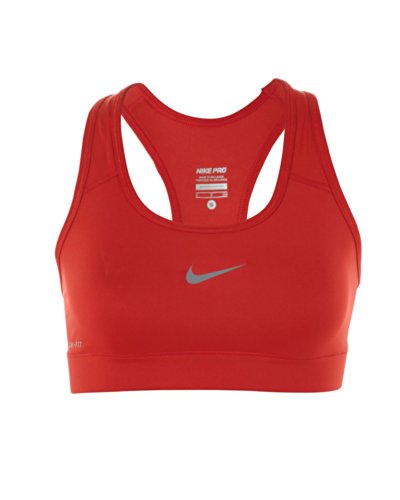Nike Women's Pro Victory Compression Sports Bra Action Red/Dark Ash Sports Bra SM