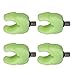 Fishing Rod Rest Sea Pole Bracket Butt Silicone Rod Holder Head Fishing Accessory 4PCS Luminous Green Fishing Pod Grip