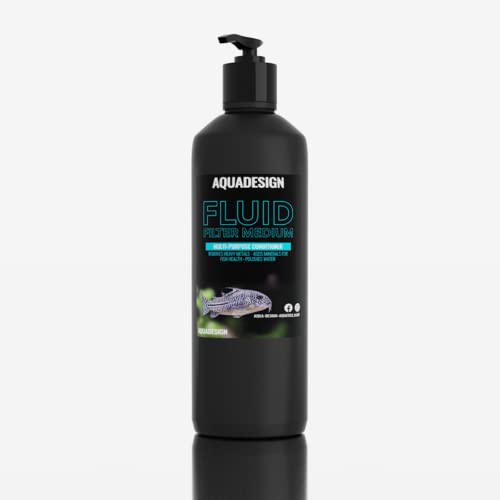 AquaDesign FLUID FILTER MEDIUM 1000ML Aquarium Tap Safe Water Conditioner - Chemical Free