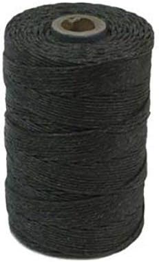 Irish Waxed Linen 4-Ply 50 Grams, About 100 Yards Charcoal