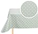 Produktbild Wachstuch Tischdecke Wachstuchtischdecke Abwaschbar Eckig 140 x 200 cm Kleine Tupfen Salbeigrün
