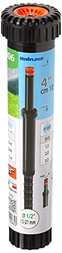 Claber 50945 90006 Irrigatore Pop-Up Regolabile, Nero/Arancione