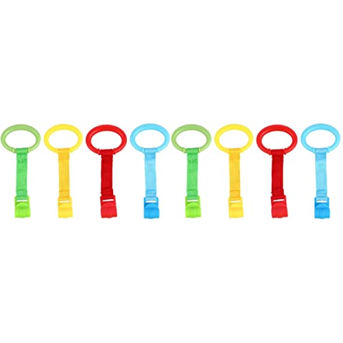 Toddmomy Sets Nursery Cot Rings Pull up Hooks Sturdy Material Safe for Hands Pcs