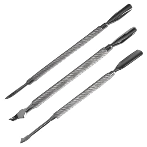 Didiseaon Nail Cuticle Pusher Tool Set Double-end Nail Polish Remover Stainless Steel Exfoliating Manicure Tools