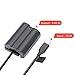 EN-EL15 Dummy-Akku Dekodierter EN-EL15 Akku-Ersatz mit Typ-C Feder-Netzadapterkabel für Nikon Z5 Z6 Z7 D750 D810 D800 D7500 D7200 D7100 D850 D7000 Kameras