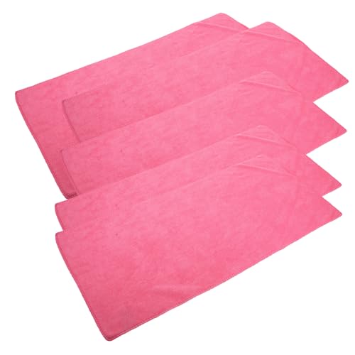 ERINGOGO 5 Piezas Manta para Cobayas de Microfibra Suave y Absorbente Lavable y Reutilizable Cama Cómoda para Animales Pequeños como Hámsters y Conejillos de Indias Rosa