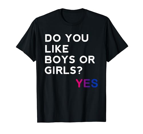 Do You Like Boys or Girls Yes Bisexual Gay Pride Month LGBT T�V���c