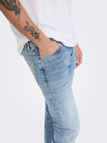 Only & Sons Male Slim Fit Jeans ONSLOOM Niedrige Taille Slim Fit Jeans – Ansicht 6