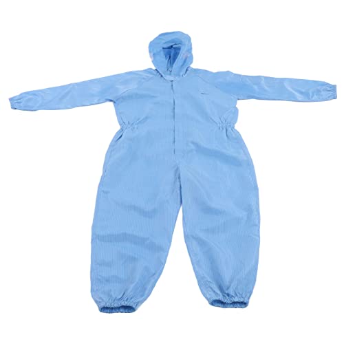 Yuecoom Einweg-Overall Schutzanzug Blau Kapuze