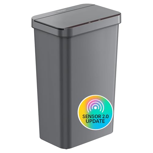 Caneca de basura con sensor 13.2 galones gris
