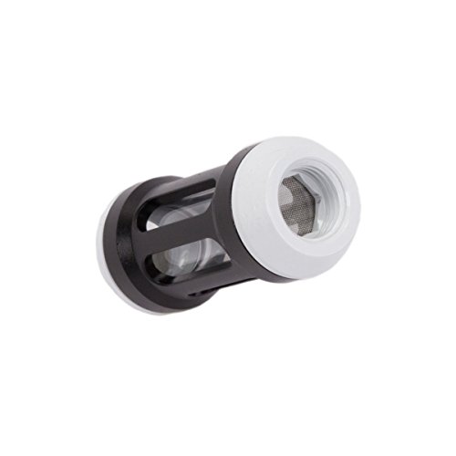 Barrow G1/4" Composite Plate Filter, Black Body, White Cap