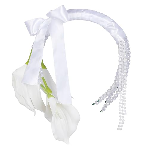 Bouquet de mariée en soie et couronne artificielle pour une cérémonie en plein air