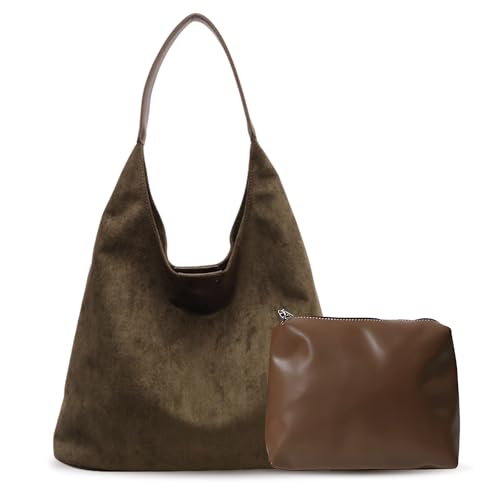 Electri-HQ mujer bolso bandolera universidad bolsos grande bag hombro tote de negro trabajo espacioso grandes uni piel compras para university, Verde Electri-HQ mujer bolso bandolera universidad bolsos grande bag hombro tote de negro trabajo espacioso grandes uni piel compras para university, Verde