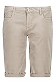 Sublevel Damen Baumwoll Bermuda-Shorts im Chino Stil beige S