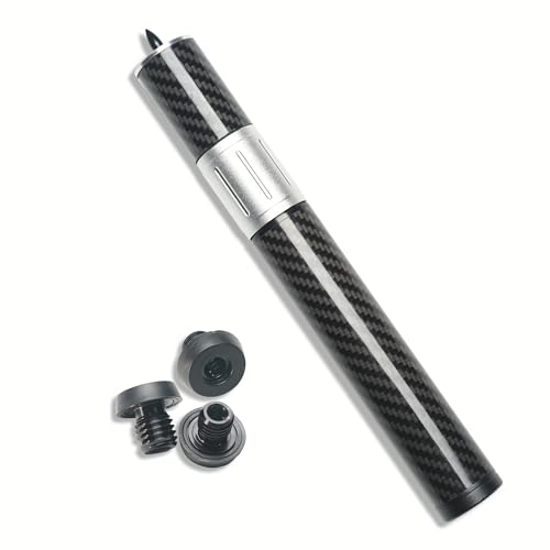 YEUEK Pool Cue Extender, Billiards Stick Extension with 3 Bumpers, Carbon Fiber Telescopic Pool Stick, Adjustable for Billiard Accessories Extender