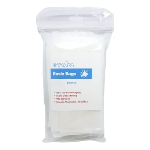 EVOLV Premium Nylon Tea Filter Extraction Press Bags | 2" x 4.5" | 15u | 100 Pack Cover