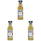 Hellmann's Fat Free Vinaigrette vegan salad dressing with only 7 calories per serving for salads and grain bowls 250 ml (Pack of 3)