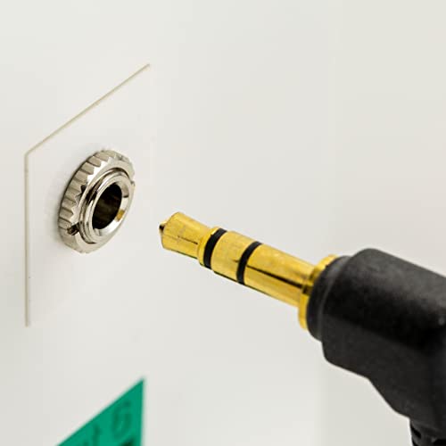 Ntw 3.5 Mm Screw Terminal Snap-In Keystone Jack Insertwhite Nky-35Se/Screw #TOP5