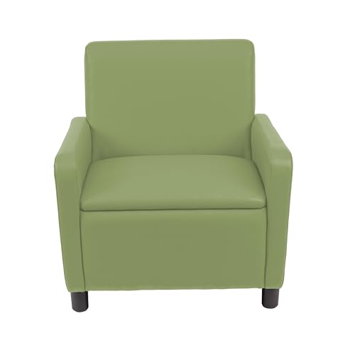 Image of FDP Kid Comfort Collective Modular Club Chair with Arms - Fern Green