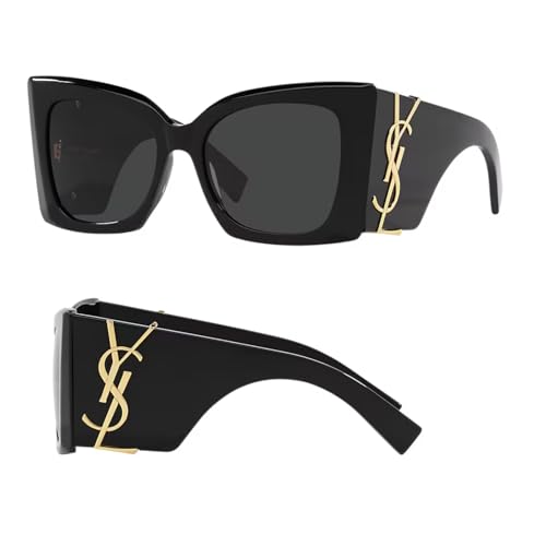 SAINT LAURENT SL M119 BLAZE YSL Monogram Logo Sunglasses with eSHADES Luxury Eyewear Kit Bundle