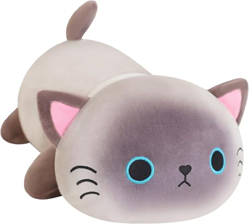 SQEQE Weighted Siamese Cat Plush, Weighted Siamese Cat Stuffed Animal,