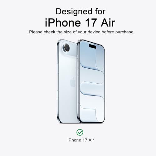 Image of Magnetic for iPhone 17 Air Phone Case, [Compatible with MagSafe], Screen Protector X1, [Military Grade Drop Protection],Matte Finish,Slim,Shockproof,Protective (Pulm Pink, iPhone 17 AIR)