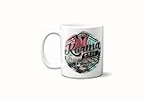 Karma Cafe Humor Sarcastic Handmade Professional Stoneware Sublimation Beverage Cup ORCA Coated Dishwasher Safe Coffee Mug