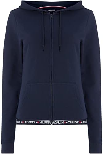 Tommy Hilfiger Adaptive Women's Hoody Hwk Uw0uw00582 Heavyweight Zip Throughs (pack of 1)