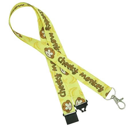 Pack of 5 Cheeky Monkey Lanyards perfect for ID Cards, Name Badges, and Much More - Durable Breakaway Cheeky Monkey Neck Strap Suitable for Everyday Use