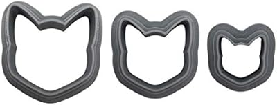 Polymer Clay Cutters – The Clayful Co Cat Pack Set of 3 – Plastic Cutter for making Jewelry and Earring Shapes