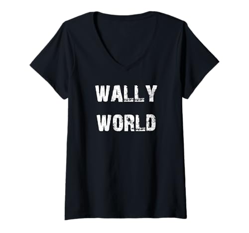 Womens Wally World V-Neck T-Shirt
