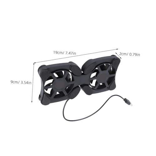 Base refrigerante portátil para laptop con ventiladores USB dobles miniatura 2
