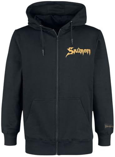 Pull à Capuche Zipper Homme Lord of The Rings Sweat Noir Sauron L