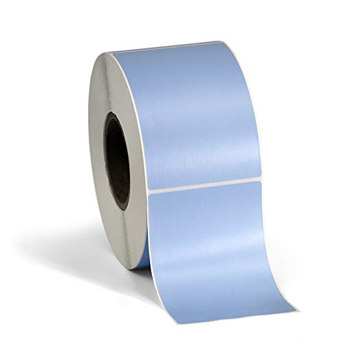 4" X 6" Direct Thermal Perforated Stickers Labels for Shipping Labels, Inventory, and Color Coding - 1000 Per Roll on 3" Core - Compatible with Zebra, Datamax, Sato, Intermec, and More (Blue, 1 Pack)