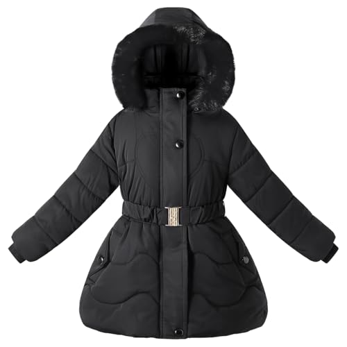 Little Girls Winter Dress Coats Fleece Jacket Heavyweight Clothes Kids Outwear