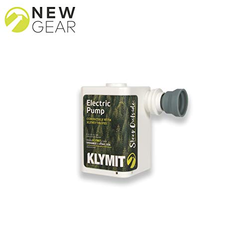 Klymit Electric Rechargeable Sleeping Pad Pump, Fits All Valve Types, For Klymit Static V Sleeping Pads