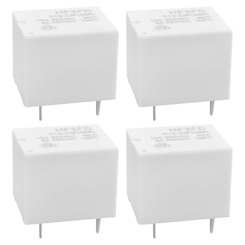 Relés HF3FD 012-Z3F de 5 pines y 10A para control de electrodomésticos