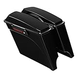 XFMT 5' Stretched Extended Hard Saddlebags W/Black Latches Keys For Harley Touring Road King Street...