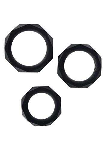ToyJoy Manpower Anneau Pénien 3 Pièces Noir