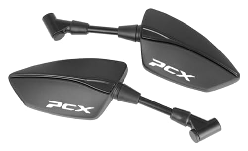 Espejo Retrovisor Motocicleta para HO&ND&A PCX125 PCX 125 PCX150 PCX 150 PCX160 Accesorios Motocicleta Espejo Retrovisor Gran Campo Visión Espejo Retrovisor Universal(PCX-Black)