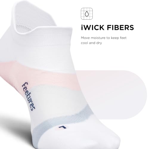 Image of Feetures Elite Light Cushion Mini Crew Sock - Sport Sock with Targeted Compression