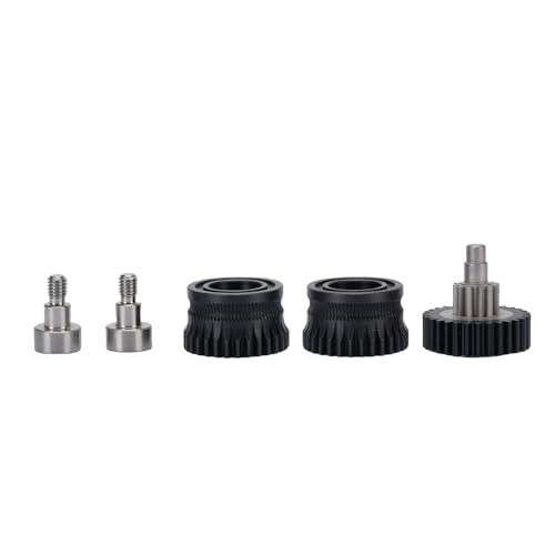 Sxhlseller DLC-Beschichtung Extruder-Getriebeset aus Gehärtetem Stahl für K1 K1 Maximum K1C Ender 3 V3 Plus Verbessertes Getriebeset Schwarze Technische Materialien