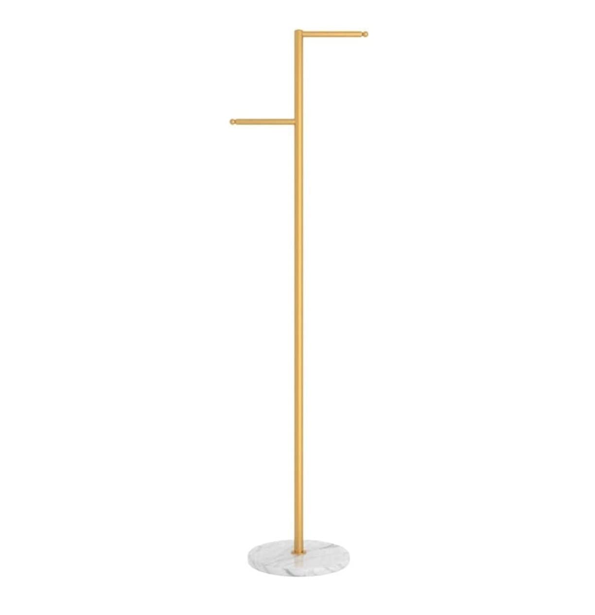 IWENZHKPA Coat Rack Metal Coat Rack Floor-standing Stand Modern Hanger Hotel Bedroom Shelf Marble Base Freestanding(C)