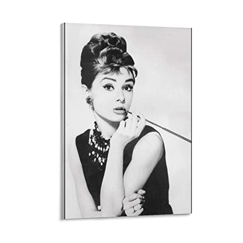 Impression sur toile Audrey Hepburn pour décorer une chambre de fille